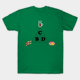 CBD Coffee Bacon Donut Trinity T-Shirt